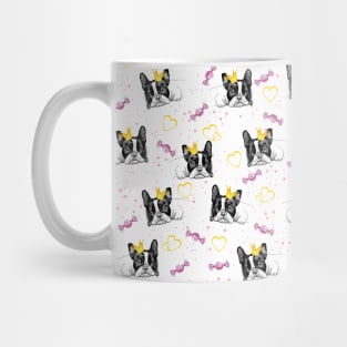 french bulldog and candies Mug